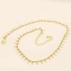 collier chaine feuille 37cm