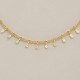 collier chaine feuille 37cm