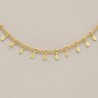 collier chaine feuille 37cm