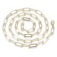 collier chaine trombone laiton 24kt 62cm