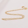 collier chaine trombone laiton 18kt 45cm
