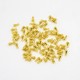 20 embouts de finition goutte laiton plaqué or 24kt  5.5mm