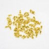 20 embouts de finition goutte laiton plaqué or 24kt  5.5mm