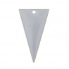 2  sequins émaille triangle inversé gris  laiton inversé reversible 22x12mm