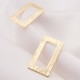 2 anneaux connecteur laiton brossé plaqué or rectangle 22x13mm