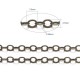 1 mètre ref029 : chaine laiton  bronze maillon ovale soudé 3,5x2.5mm