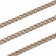 1 mètre  chc103 chaine gourmette  laiton  bronze 3x2mm