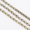 1 mètre  S067 chaine maillon rond couleur bronze  2.5mm