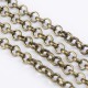 1 mètre  S068 chaine  alliage de couleur bronze  maillon rond 3mm