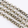 1 mètre  S068 chaine  alliage de couleur bronze  maillon rond 3mm
