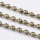 1 metreCH002Y chaine boule  couleur bronze 2mm