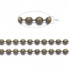 1 mètre CH013Y de chaine laiton boule facettée diamètre  1.5mm