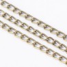 1 mètre CHS572  chaine bronze maillon plat 3x 2.2mm