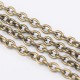 1 mètre S079 chaine maillon ovale bronze antique 3x2mm