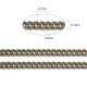 1 mètre  S096  chaine laiton  SOUDÉ  bronze gourmette  3.5x2.5mm