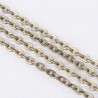 1mètre  S041 chaine bronze antique  maillon ovale  3x2mm