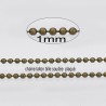 1 mètre  CHC-S008 chaine bronze   laiton bille 1mm