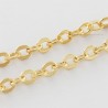 1 mètre S105 chaîne  doré ovale 4x3mm épaisseur 0,8mm