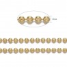 1mètre CH016Y de chaine bille  laiton couleur  doré 1,5mm