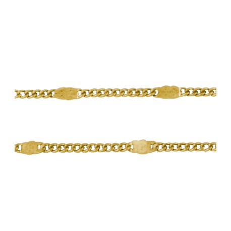 1 mètre de chaine laiton doré fantaisie 2mm
