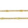 1 mètre CHC012Y  chaine laiton doré fantaisie 2mm