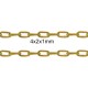 1 mètre de chaine SOUDÉE CH030Y laiton or ovale diamètre 4x2mm