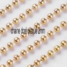 1 mètre CHB002Y de  chaîne boule ronde doré plaqué  diamètre  2mm