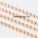 1 mètre CHB001Y de  chaîne boule ronde doré plaqué  diamètre  1mm