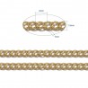 1 M chaine CH010Y gourmette LAITON  or 2x1.5mm