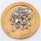 10 Pcs goutte cristal facette prisme multicolore 16x8mm