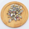 10 Pcs goutte cristal facette prisme multicolore 16x8mm
