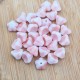 10 perles de verre Tchèque fleurs 8x6mm peaches and cream