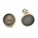 1paire b.o clip support cabochon clip