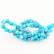 10 perles pierre jade océanique bleu gris  rondes 6mm