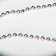 1mètre de chaine bille argenté couleur platine 1,5mm