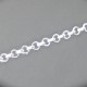 1 mètre  CH067 de chaine maillon rond argenté couleur silver 2,5x2,5mm