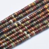 20 perles naturelles Heishi jaspe picasso 4x2mm
