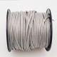 1 mètre  cordon suédine plat gris clair   aspect satiné brillant  3x1,5m