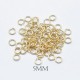 50 anneaux de  jonction laiton P.or 5x0.7mm