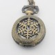 1 montre gousset flocon de neige et sa longue chaine bronze