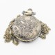 1 montre gousset flocon de neige et sa longue chaine bronze