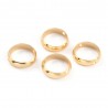 5 cadres de perle ronde laiton or 24kt 10mm