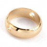 5 cadres de perle 8mm ronde laiton or 24kt