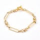 1 Bracelet laiton or 18kt trombone 19cm