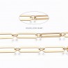 20cm chaine laiton or 16kt trombone soudée CHC-S009