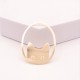 2 Estampes laiton or 24kt ovale tete de chat 37x28mm
