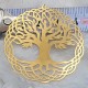 1 estampe acier plaqué or 18KT découpe laser arbre de vie 40mm