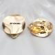 1 paire boucle d'oreille clip laiton or 18kt