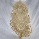 1Estampe laiton or 24kt  triple cercle 56x30mm