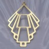 2 estampes laiton art nouveau or 24kt 39x24mm